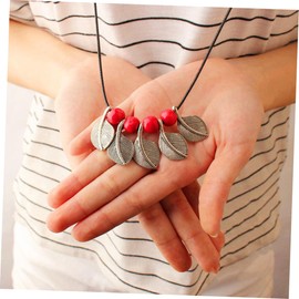 SAFIGLE 3pcs Ethnic Ceramic Necklace Fashion Design Necklace Pendants for Women Lady