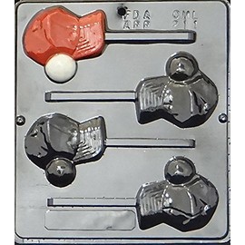 Baseball Cap Lollipop Chocolate Candy Mold 211