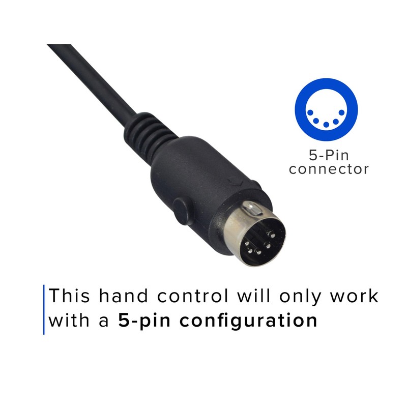 10-Button 5-Pin Replacement Remote Hand Control for Mega Motion Power