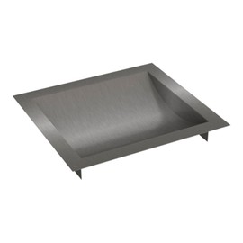 Brixwell CDT1110B 11" x 10" Deep High Standard Drop-in Deal Tray Brushed Stainless Steel