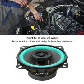 VBESTLIFE 4in Car Speakers, 100W High Power Car Audio Systems Speakers High Fidelity Coaxial Car Loudspeaker for Car Truck Door Speakers Replacement, Clear Sound