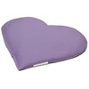 Linseed Cushion Heart Approx. 30 x 25 cm Lilac Heat