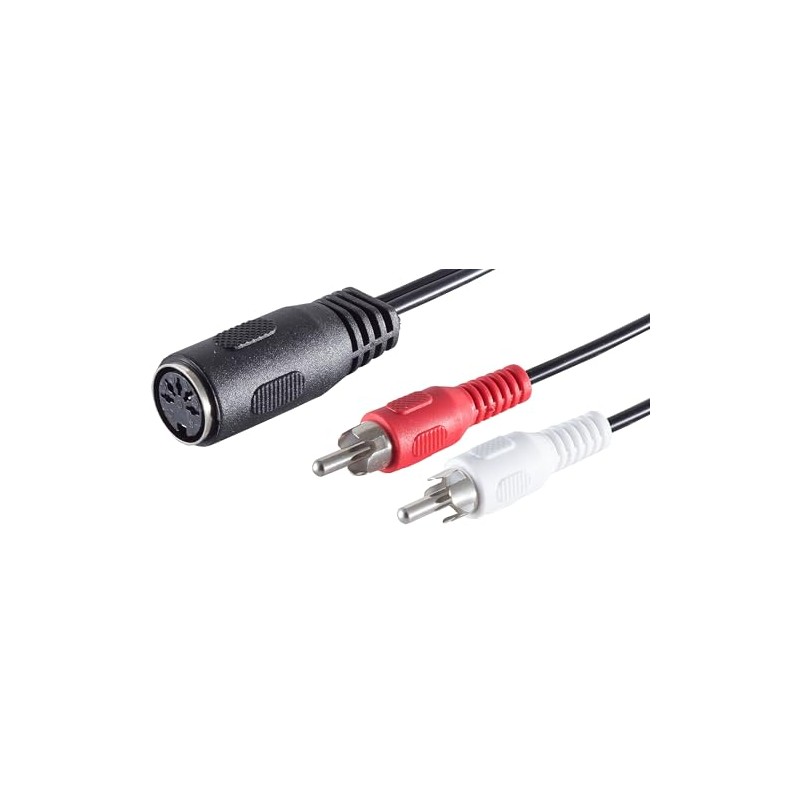 1aTTack.de 1 x 0.2 m 5-Pin DIN Female to 2