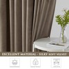 StangH Velvet Curtains 90 inches Long Taupe - Light Blocking