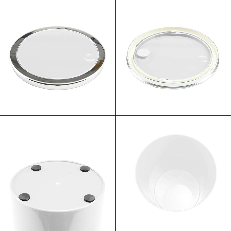 bremermann Savona cosmetic bin incl. wall mount with swing lid,