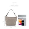 Lydia Concealed Carry Lock and Key Hobo Handbag (Gray)