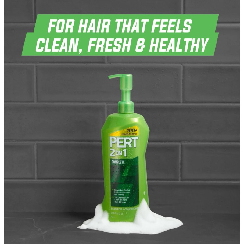 Pert 2-in-1 Complete Clean Shampoo & Conditioner, for All Hair