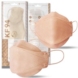 AIRAID -KF94 [envuelto individualmente] - Hecho en Corea, paquetes multicolor 3D, máscara protectora facial, adultos y adolescentes mayores (beige-20P