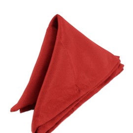 WedDecor 20 Inch Maroon Cotton Polyester Table Napkin for Home, Hotel, Dinning, Wedding, Banquet, Party, Events, Hemmed Edges Lightweight & Machine Washable, 10pcs