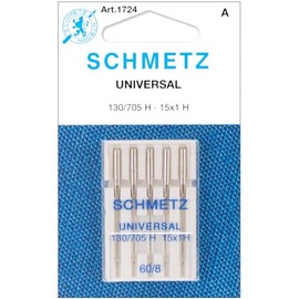Euro-Notions Universal Machine Needles-Size 8/60 5/Pkg