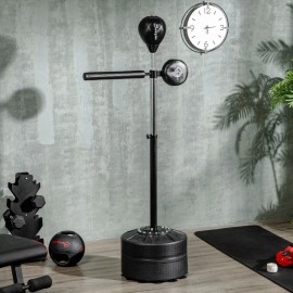 Adjustable Height 64-81in Free Standing Punching Speed Bag Teen Reactions with Stand and Suction Cups for Boxing TrainingTitle: Default Title