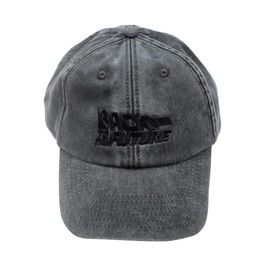 Cotton Soul Back to The Future Solid Logo Dad Cap, Black, One Size
