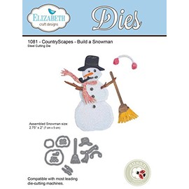 Elizabeth Craft Designs Elizabeth Craft Metal Die Country Scapes Build A Snowman, Acrylic, Multicolour, 21.33x13.71x0.25 cm