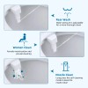 Hibbent Bidet Attachment for Toilet Dual Nozzle Adjustable Pressure Non-Electric