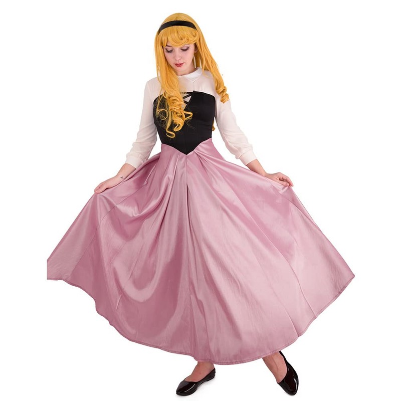 Cosplay.fm Disfraz de princesa clásico para mujer, vestido campesino con