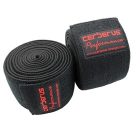 CERBERUS Strength Performance Knee Wraps - Strongman Powerlifting Bodybuilding Gym (2m)