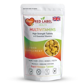 Multivitamin Tablets for Men & Women, 60 Tablets 2 Months Supply A-Z Essential High Strength Multi Vitamin Supplement Immune Support & Daily Wellbeing Vegetarian Multivitamins One a Day