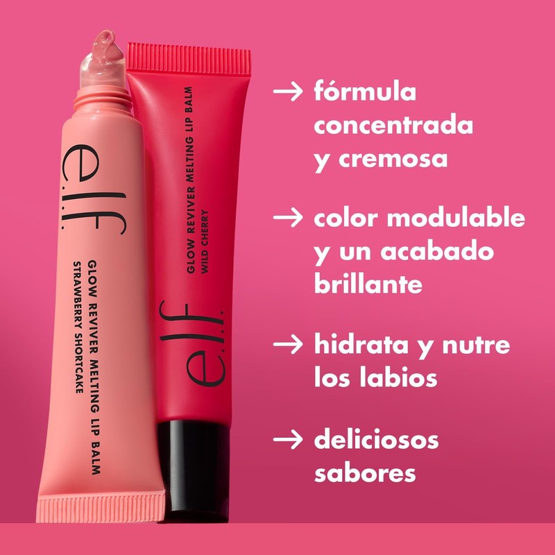 e.l.f. Cosmetics Glow Reviver Bálsamo Labial Cereza Roja Silvestre Intensa