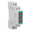 Telituny Voltmeter DIN Rail, 3-Phase AC Voltmeter, DIN Rail Mounting,