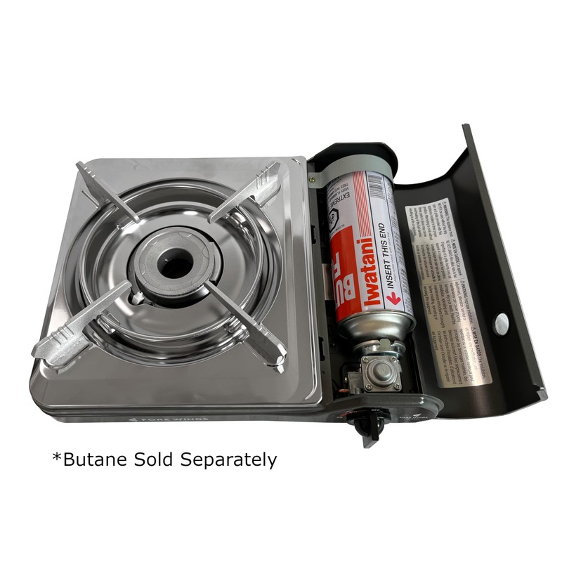 Iwatani Cassette Feu Butane gas Camp Stove, one, Gray