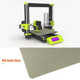 ECSiNG 3D Printer PEI Sheet Spring Steel Sheet PEI Build Double Sides Plate 254x241mm Compatible with Prusa I3 MK4 MK3 MK3S 3D Printer