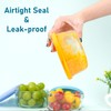 VIOTIIN 4 Cup Round Silicone Replacement Lids for Pyrex 7201-PC