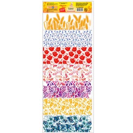 Lot of 2 * 7 Easter Egg Decoration Thermo Heat Shrink Sleeve Wraps Pysanka for 14 Easter Eggs.