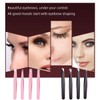 Set of 4 eyebrow tweezers, flat, slanted, pointed and hooked
