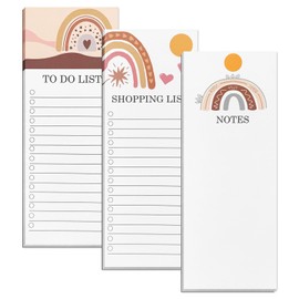 Pack of 3 To Do List Pad, To Do Planner, 180 Sheets Tear Paper, Magnetic Notepad, Office Accessories, Simple Plans for Everyday Use or Office