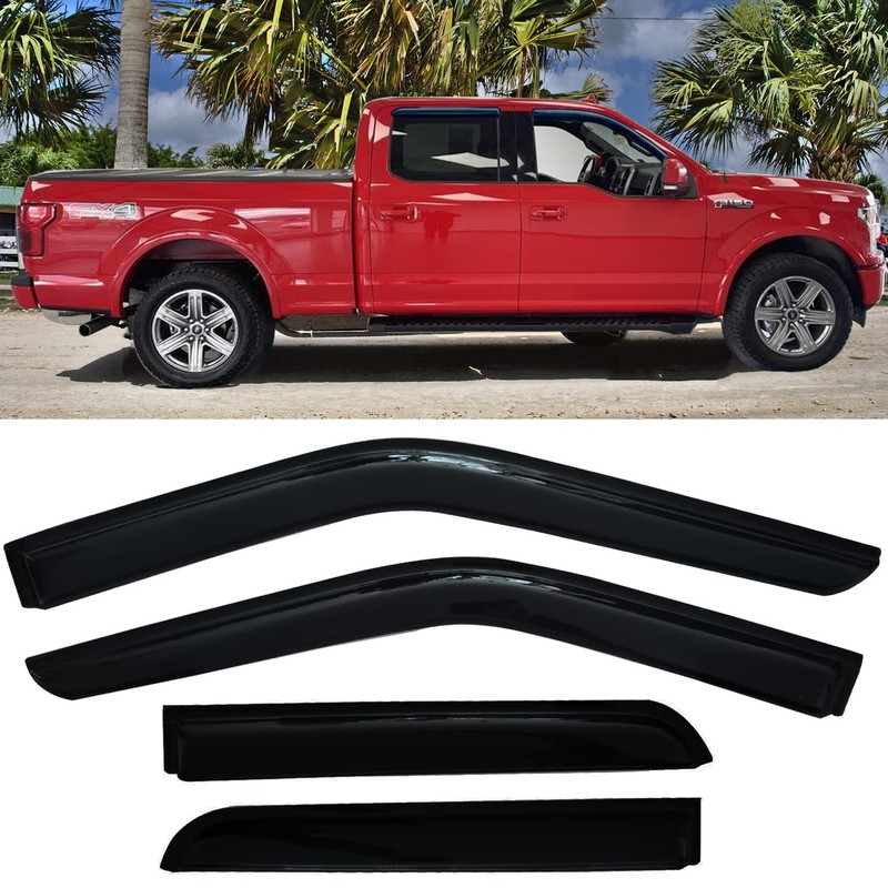 TONOYTIM Window Visors Rain Guards Side Wind Deflectors for 2015-2025
