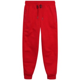 Galaxy by Harvic Boys' Sweatpants - Active Performance Fleece Basic Jogger Pants - Breathable Athletic Pants for Boys (8-20), Size 18-20, Red