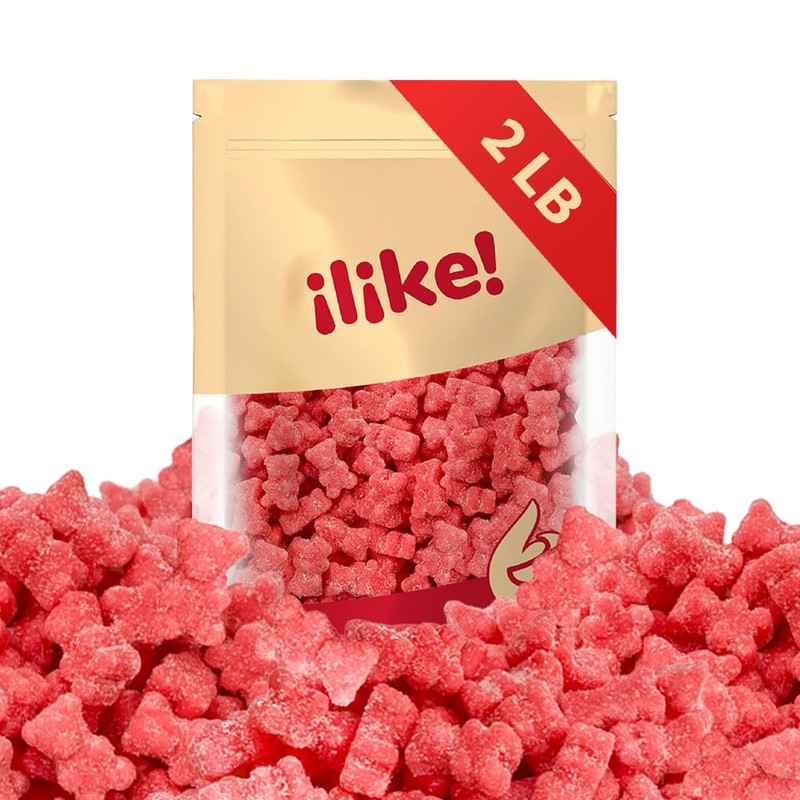 Sour Gummi Bears Candy | 2 Pound Pack | Gelatin