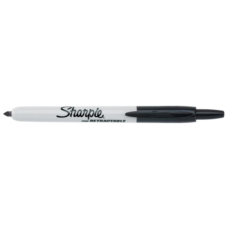 Sharpie Retractable Permanent Markers | Fine Point | Black |