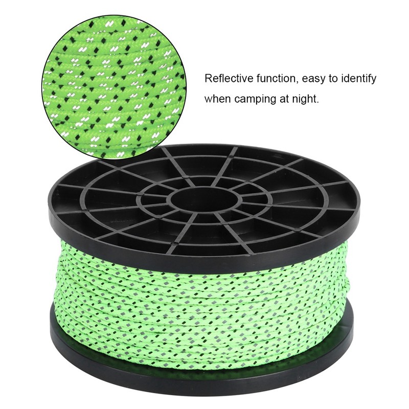 Multi Purpose Outdoor Camping Tent Canopy Reflective Rope Clothesline 2.5mm