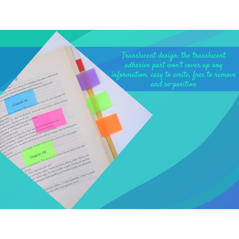 1InTheOffice Page Markers, Page Markers Tabs, Tabs for Notebooks, Sticky