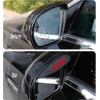 POWADDA Car Rear View Mirror Sticker Rain Eyebrow 2 Pcs