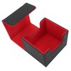 Card Storage Box Multipurpose Large Capacity Flip Side Insert PU