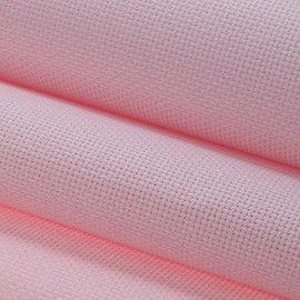 KCS 16CT Counted Cotton Cross Stitch Aida Cloth Fabric (Pink,19" x 28")