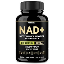 Suplemento NAD 1800mg - Liposoma Nicotinamida Riboside NR con Resveratrol | Boost NAD Plus Levels for Women & Men, Advanced, Cellular Immune Health, E