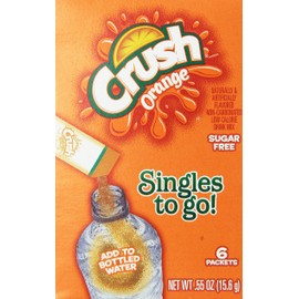 CRUSH ORANGE FLAVOUR SINGLES TO GO DRINK MIX 15.6g BOX