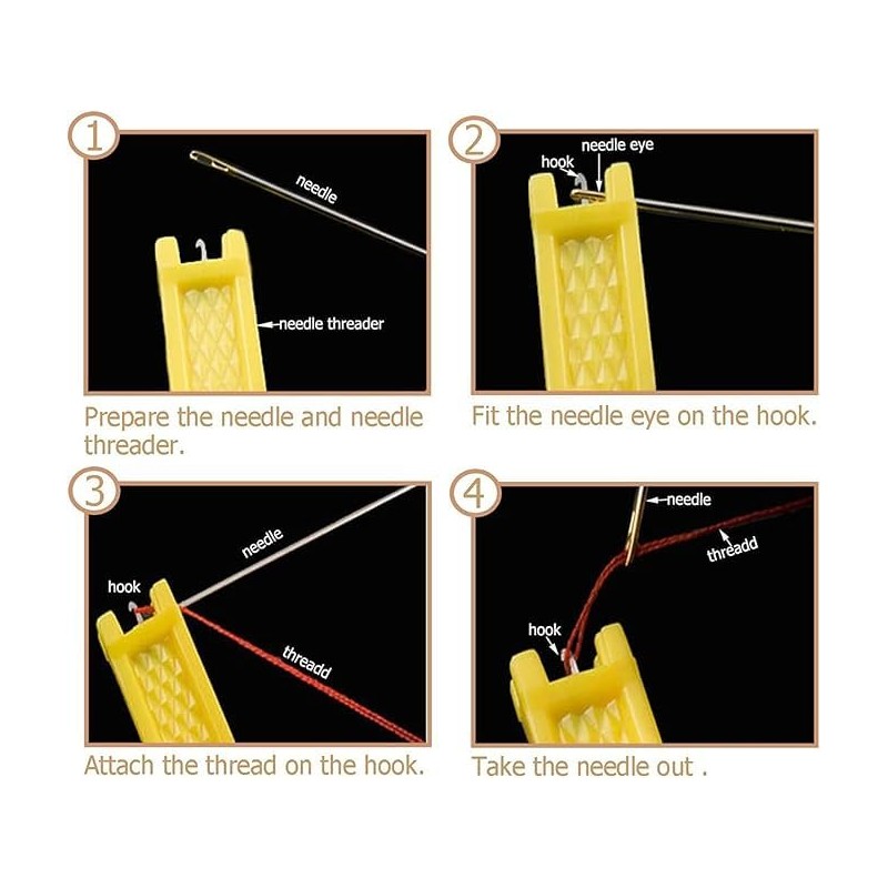 5 Pcs Automatic Needle Threaders – 2025 New Plastic Hand