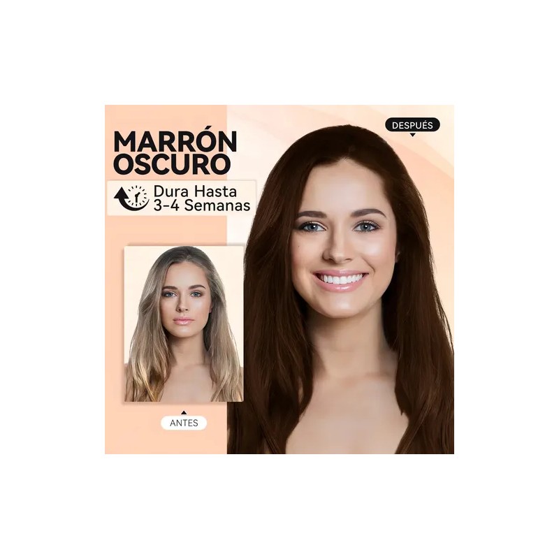 Kaisasa Champú Para Tinte De Cabello marrón oscuro 3 En