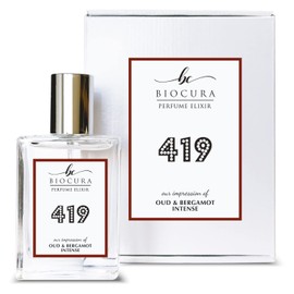BIOCURA BC Perfume 419 Inspired by Jo M Oud & Bergamot Intense For Women & Men Replica Fragrance Dupes Eau de Parfum Spray Bottle 1.7 Fl Oz/50ml-X1
