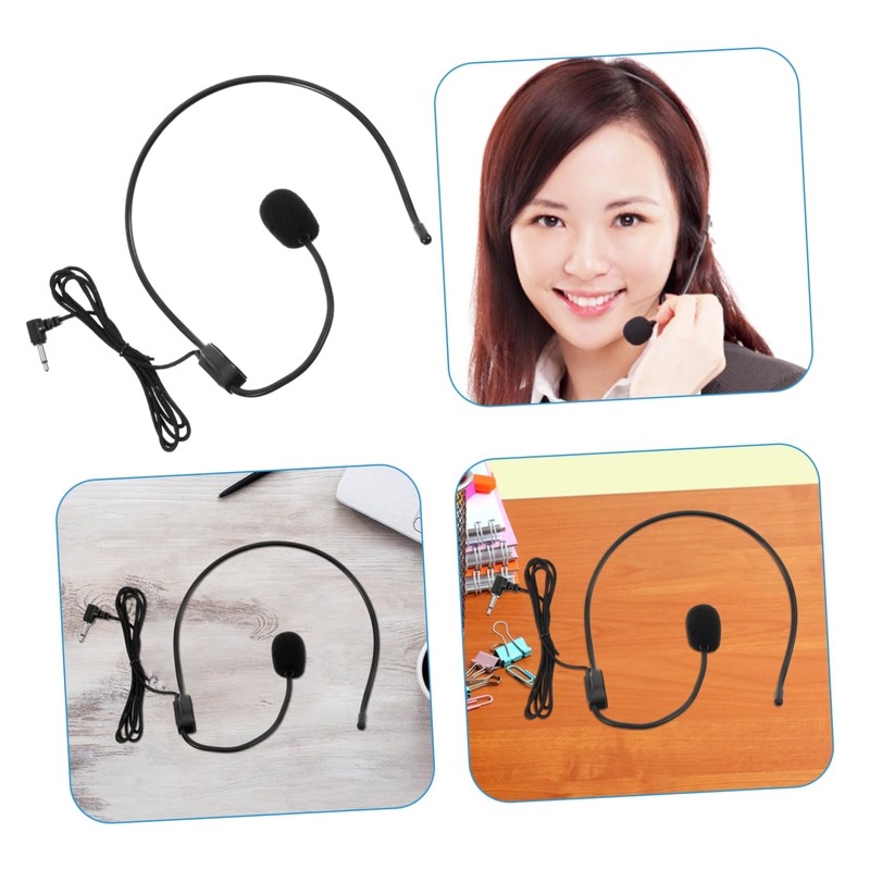 Gatuida Wired Ear Microphone Headset for Lectures Voice Amplifier Microphone