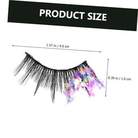 Outanaya False Lashes Glitter 3 Sets Natural False Eyelash Extensions for Women Makeup Party Present