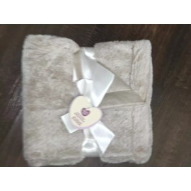 Parent's Choice New Parent’s Choice Brown Faux Fur Plush Baby Blanket 30X40 New w/ Tag Boy Girl