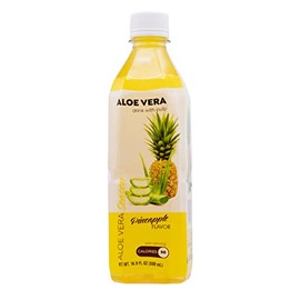 Season Aloe Vera Drink with Pulp, Pineapple Flavor, 16.9 fl oz (Pack of 1)