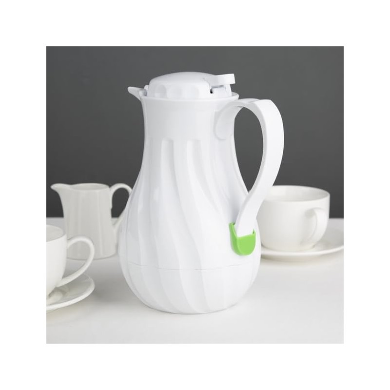 Olympia Olympia Insulated Swirl Jug White - 1.2Ltr 40.57fl oz