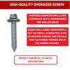 EAGLE 1 Metal Roofing Screws: #17 Metal Building Screws (250-Count),Oversized