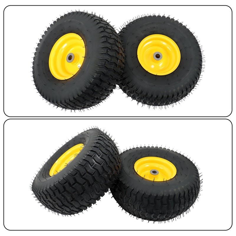 ALL-CARB 2 Pack 3 Inch Center Hub 15x6.00-6 Lawn Mower